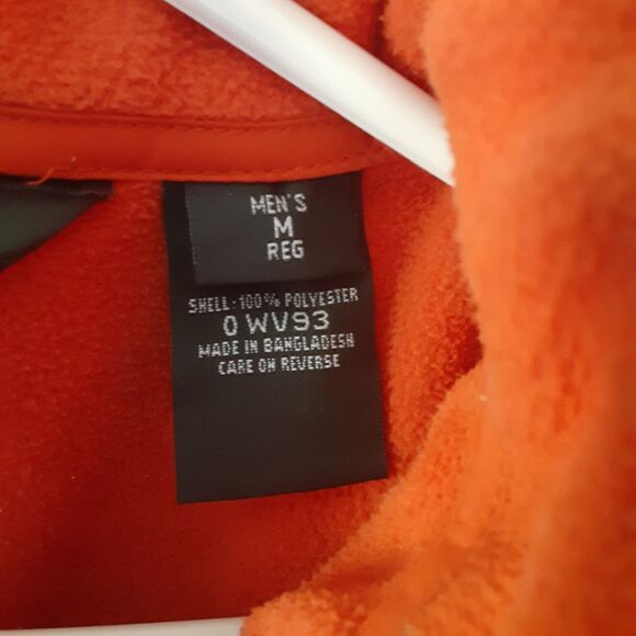 LL Bean Vtg Outdoor Polyester Winter Jacket Orange Gray Men's M OWV93 - Picture 4 of 16